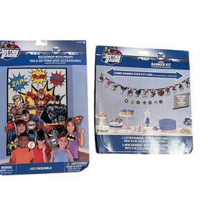 Justice League Party Banner Kit and Backdrop- NEW